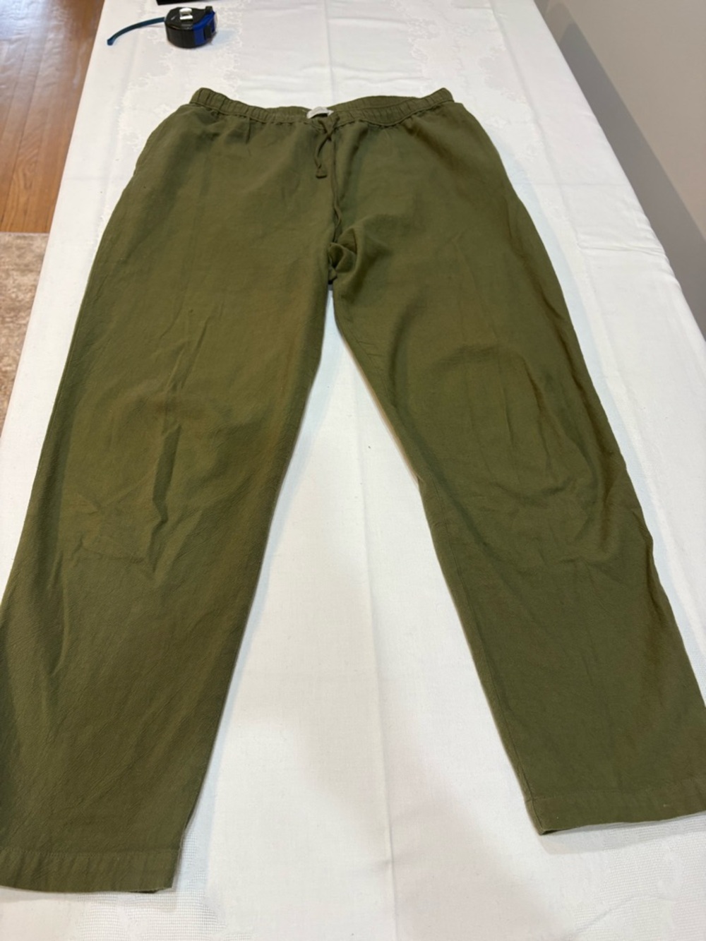 Outerknown Olive Drawstring Jogger Pants
